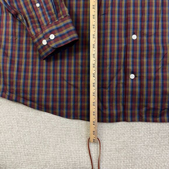 Duluth Trading Company Shirt Wrinkle Fighter Men's 4XL Button Down Red Plaid - Picture 6 of 8